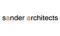 Logo for Sander Architects. Text in black and orange.