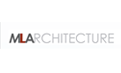 MLA Architecture logo, black, red, and gray text on a white background.