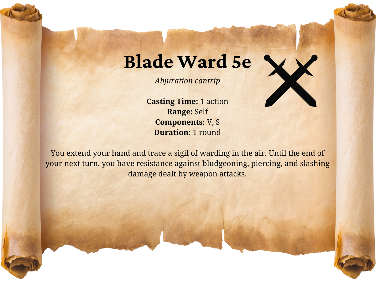 Blade Ward 5e
