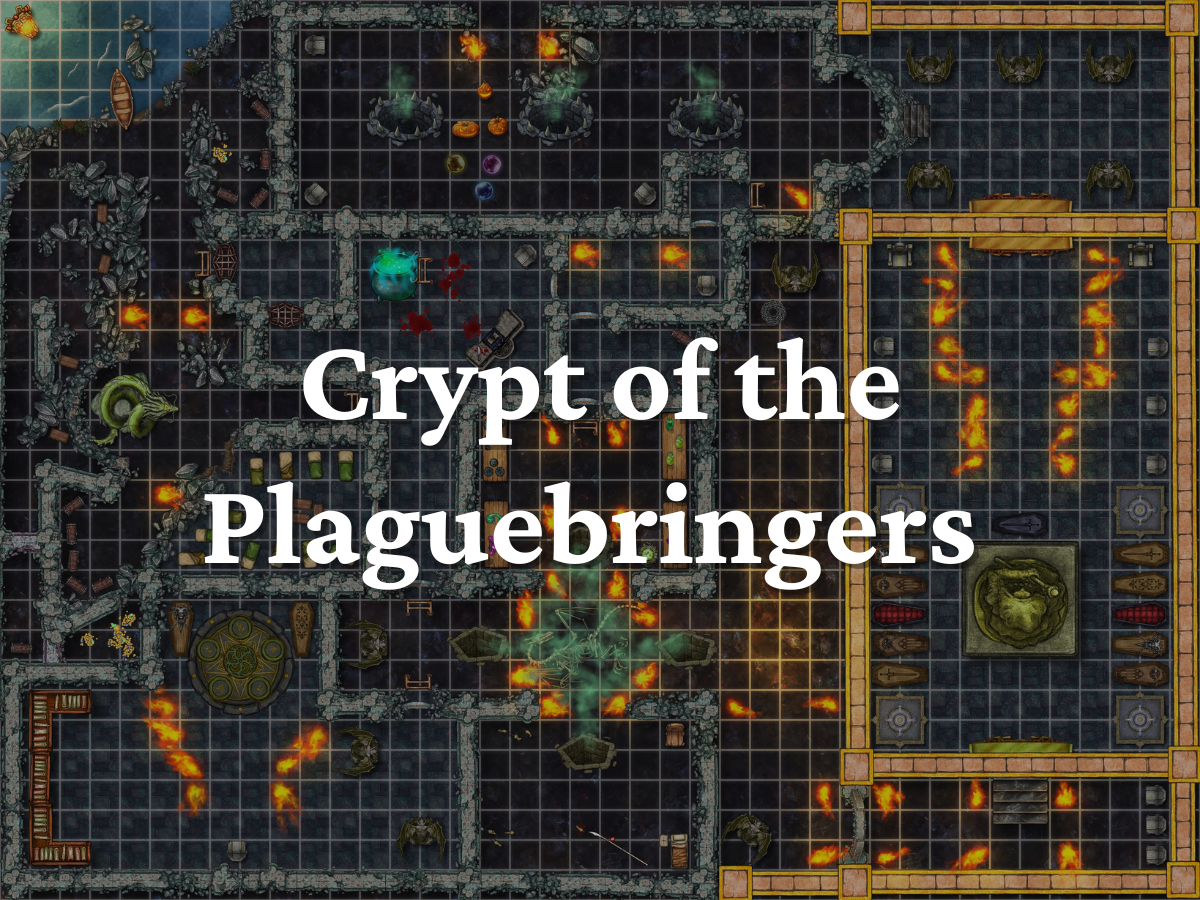 A map of the crypt of the plaguebringers