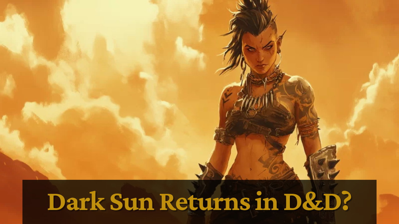 A woman with tattoos and mohawk stands in a desert