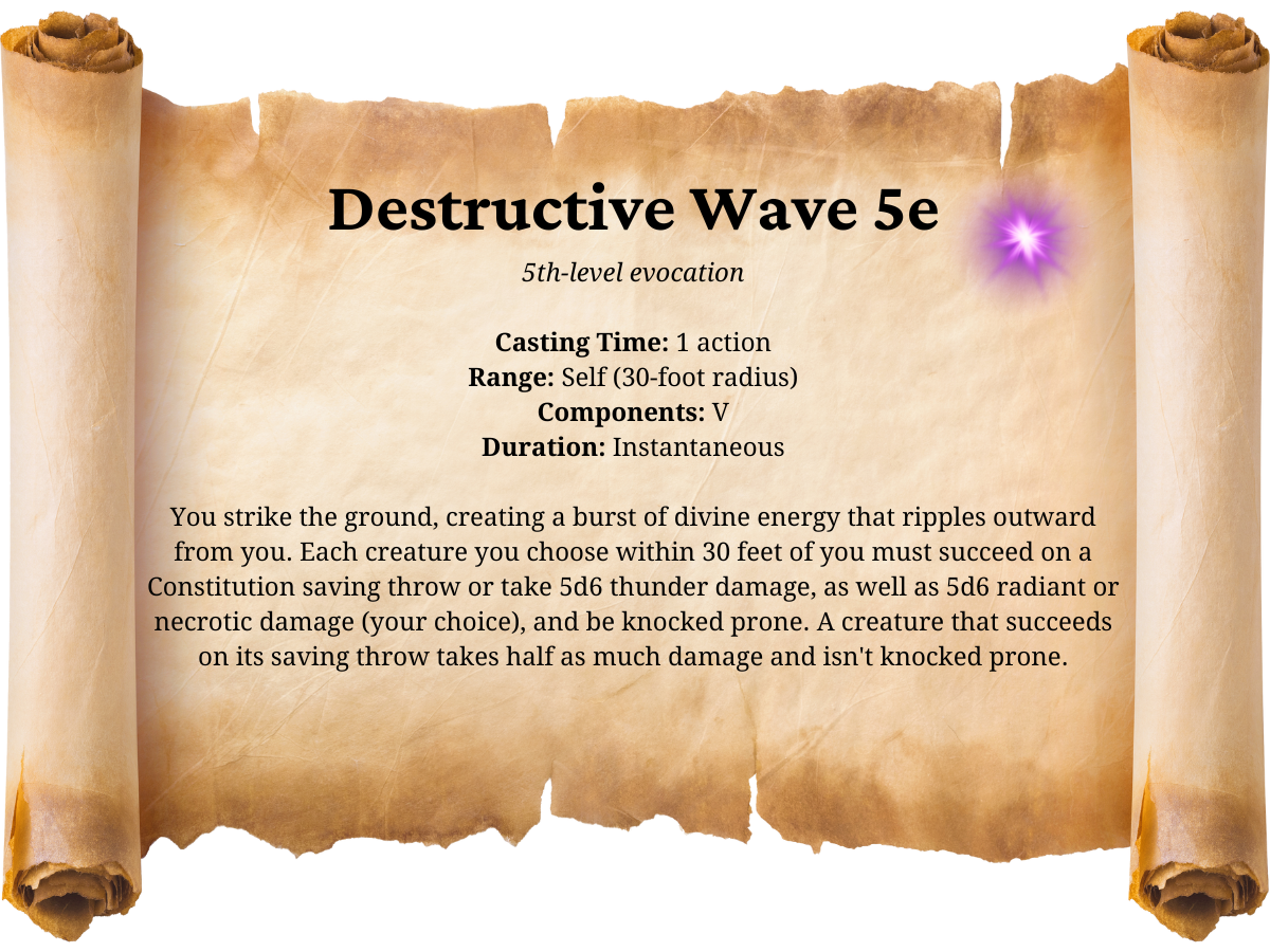 Destructive Wave 5e