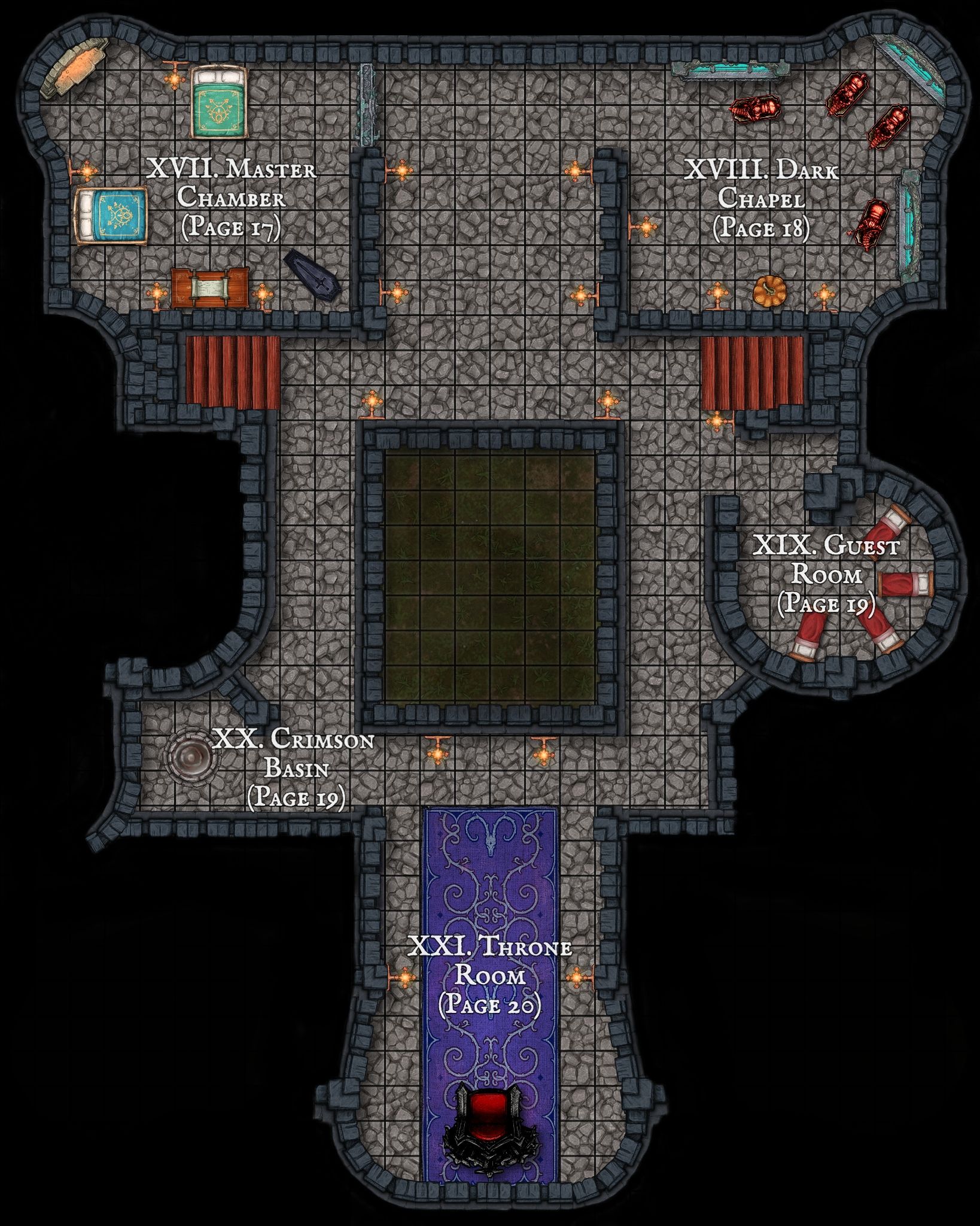 Furiaes Castle - 2nd Floor (Game Designer Pages)