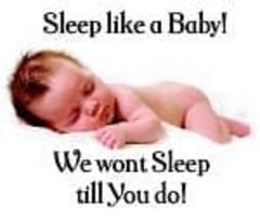 We Won't Sleep Till You Do BABY LOGO