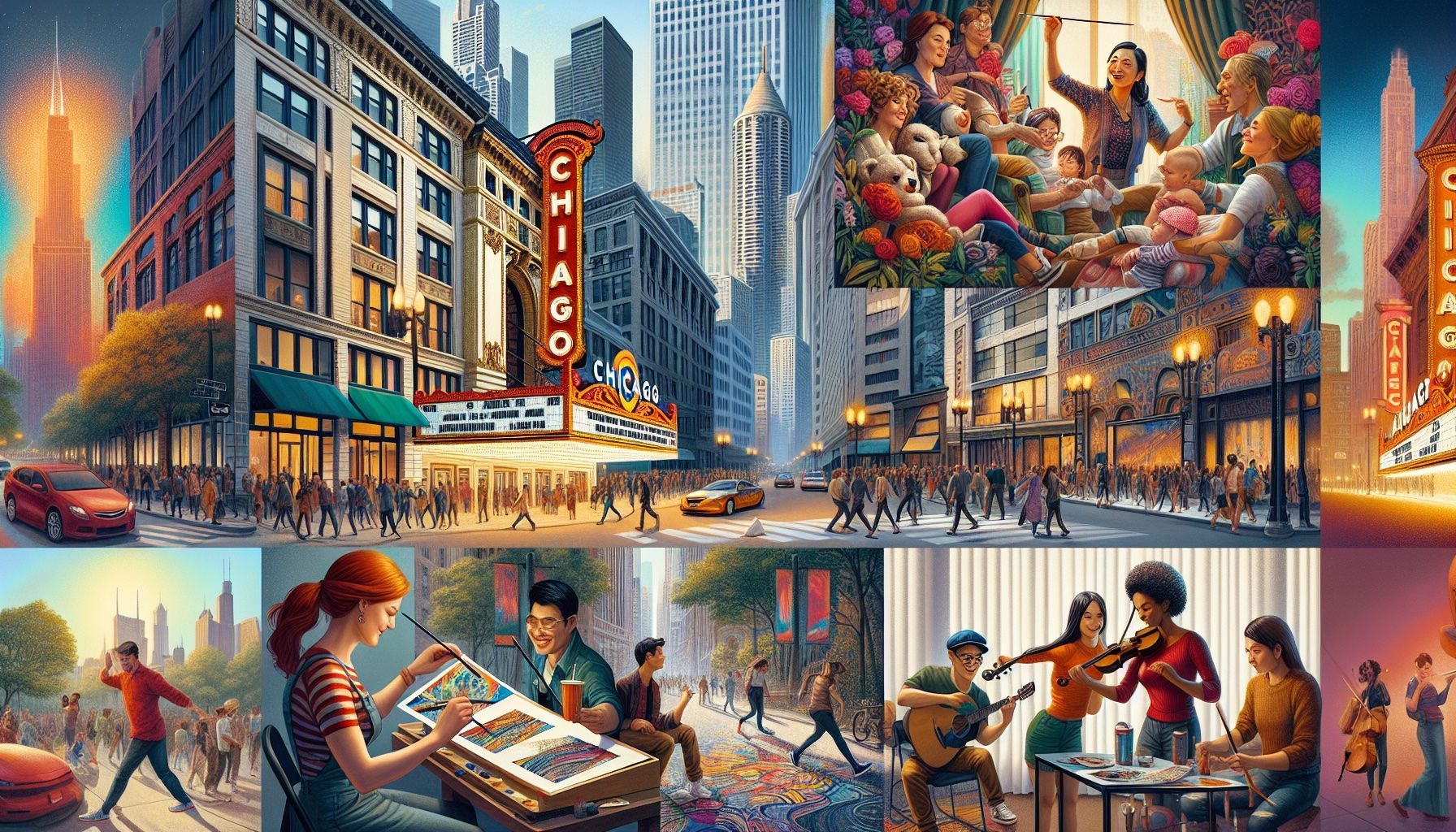 Vibrant arts and culture scene in Chicago