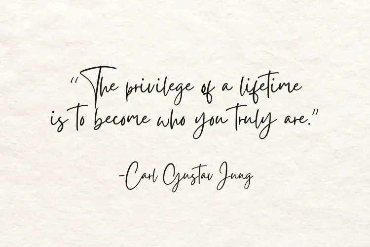 Quote by Carl Jung on textured background: