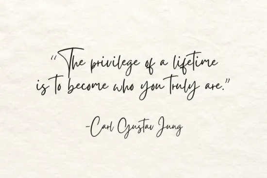 Quote by Carl Jung on textured background: 