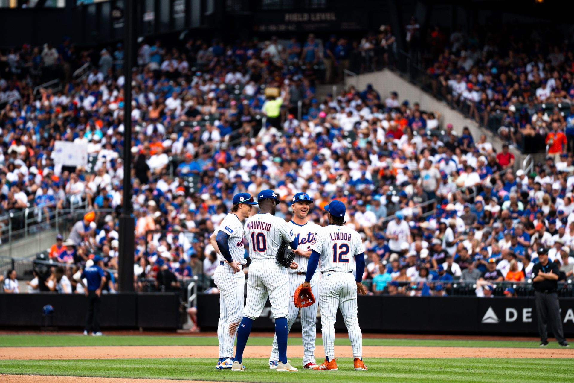 Second baseman, third baseman, first baseman, and shortstop.