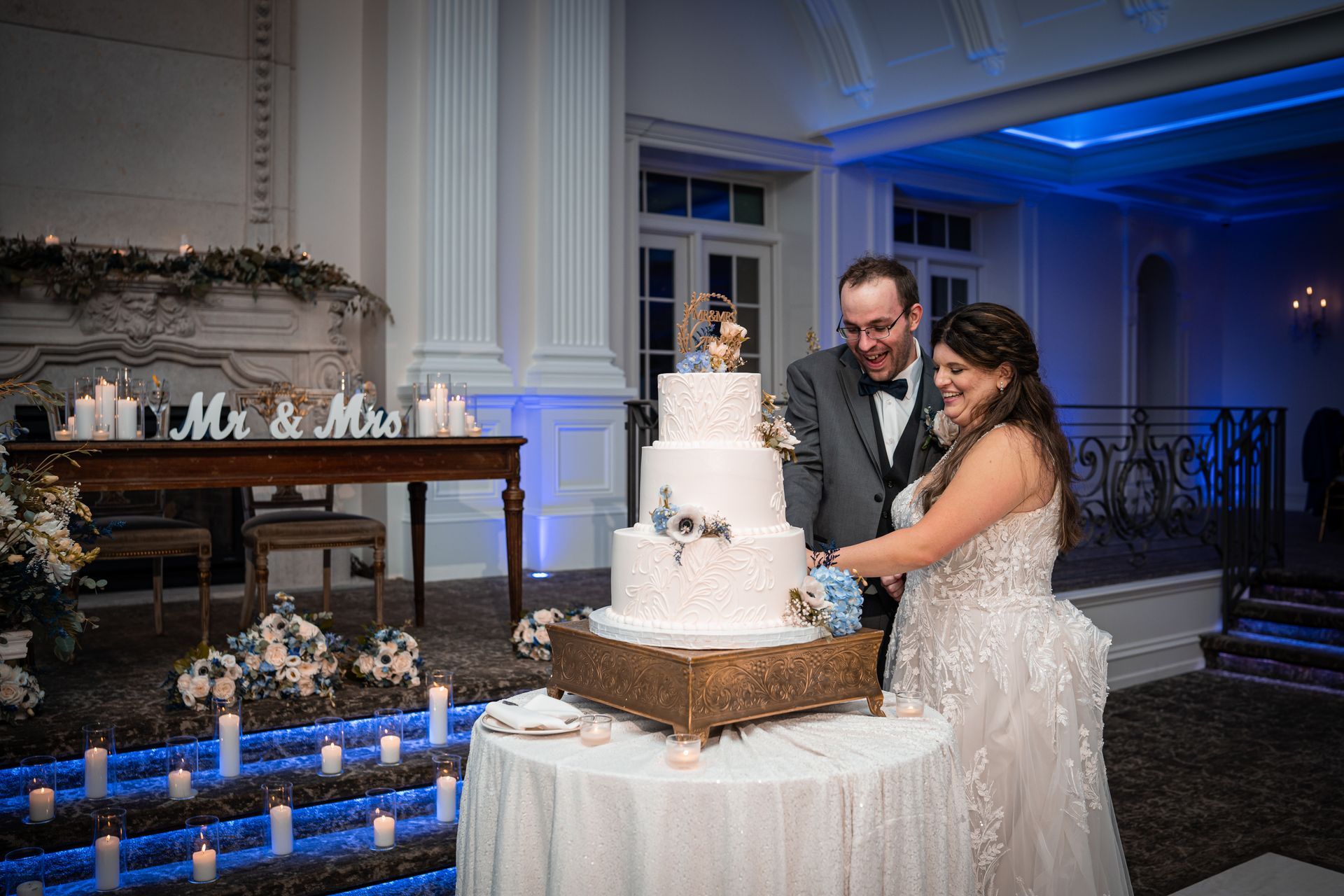 Groom and bride.