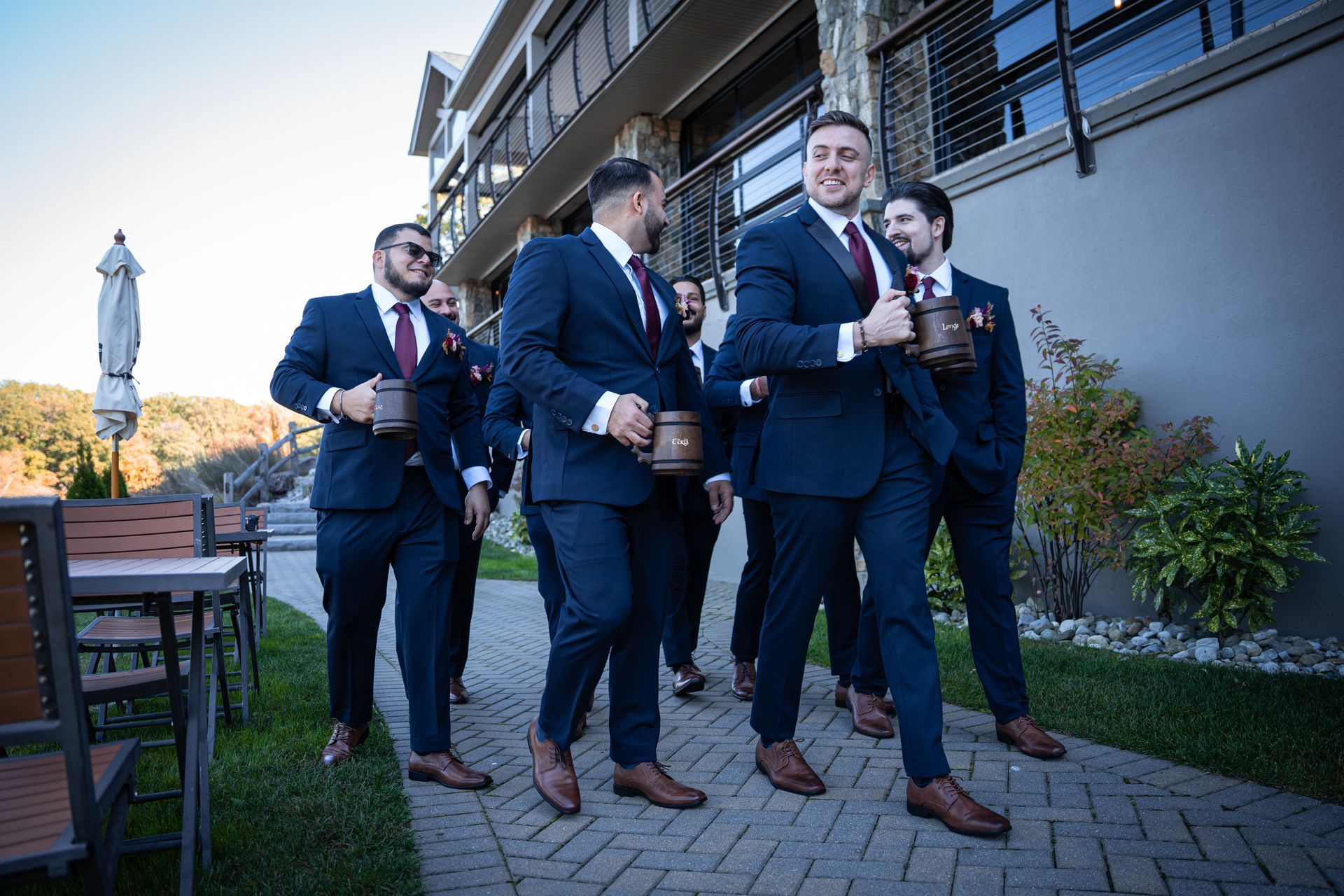 Groom and groomsmen.