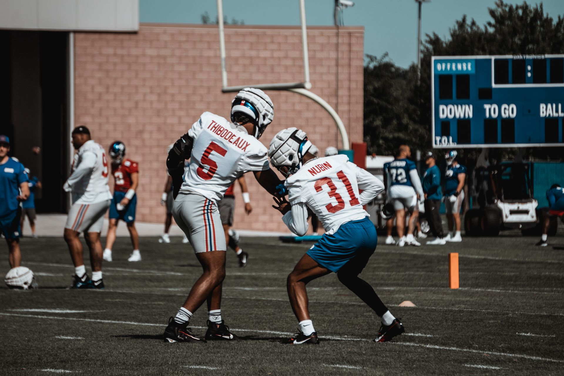 Defensive end and safety.