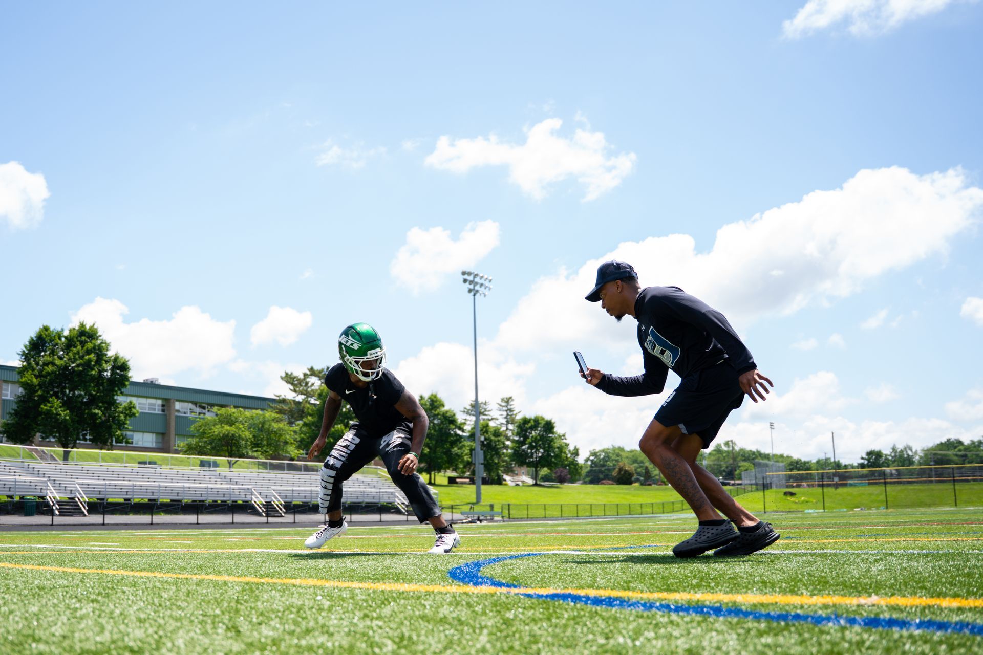 Cornerback and trainer.