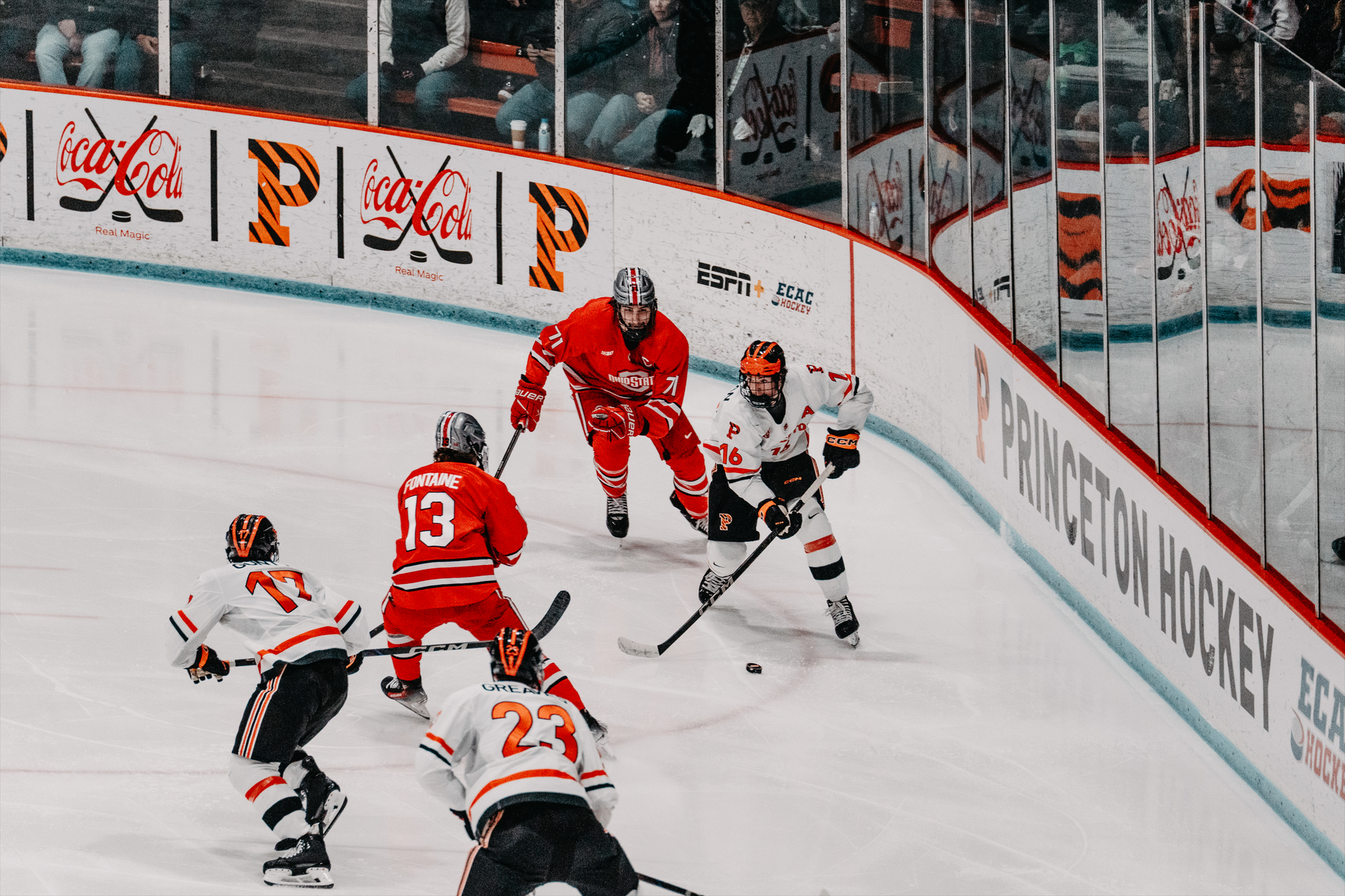 Right wing and defensemen.