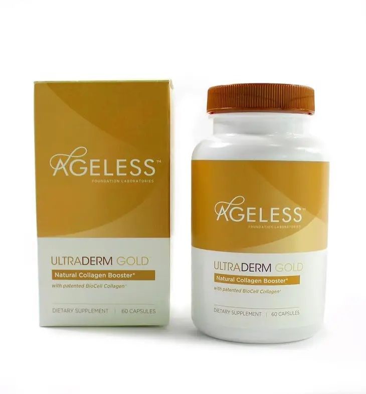 ageless ultraderm gold natural collagen booster 60 capsules