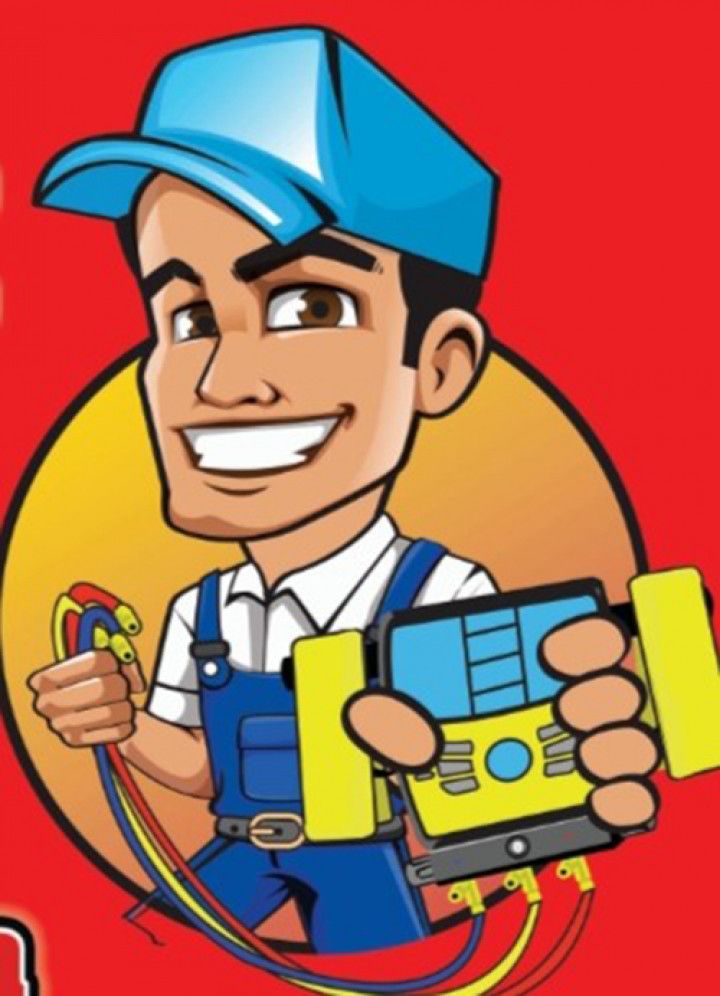 Cartoon Image of a HVAC Worker — Fort Worth, TX — Prime Time Heating & Air