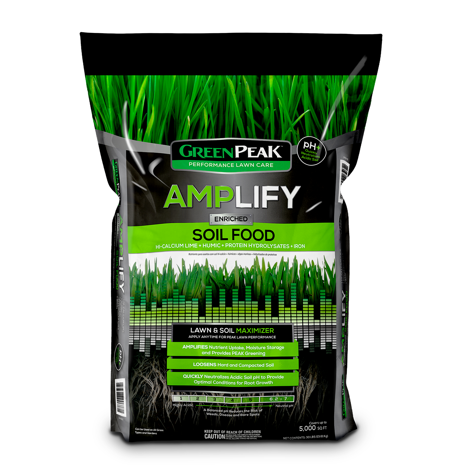 A bag of green peak spread it and forget it 6 month feeding fertilizer
