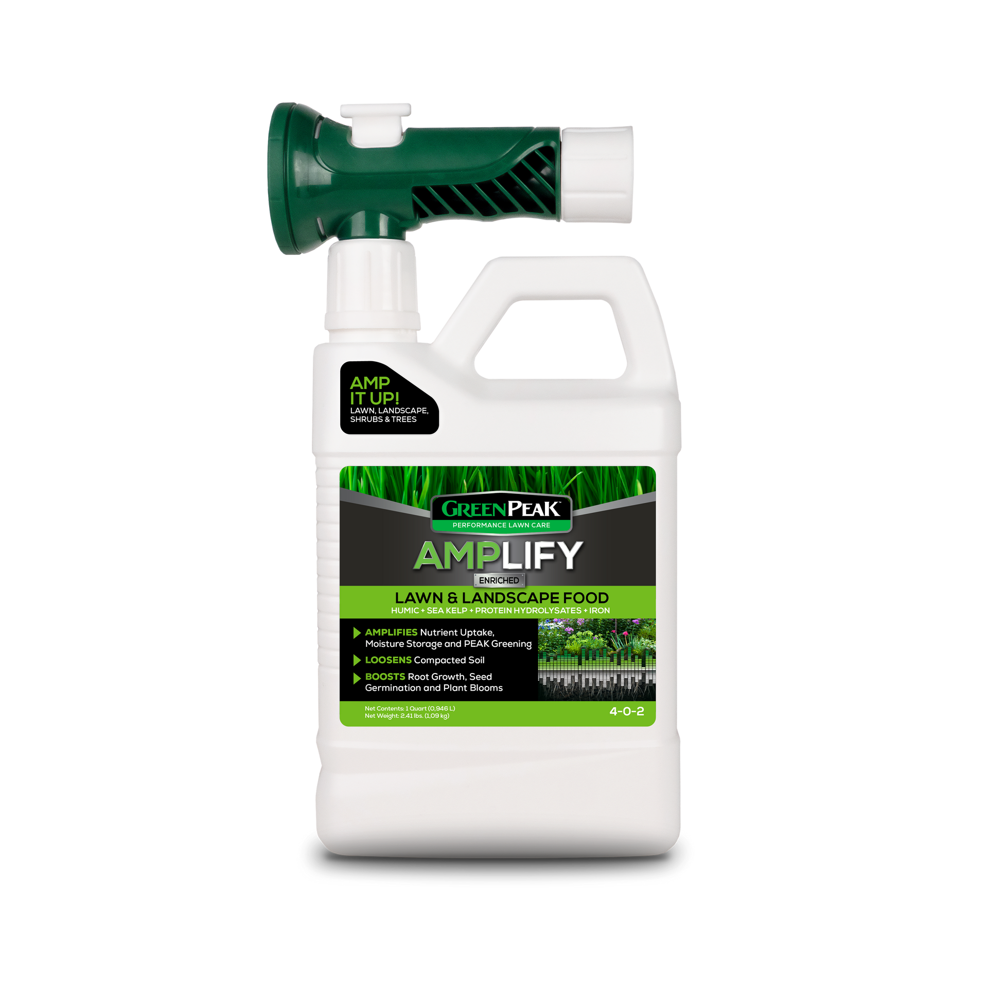 A bag of green peak spread it and forget it 6 month feeding fertilizer