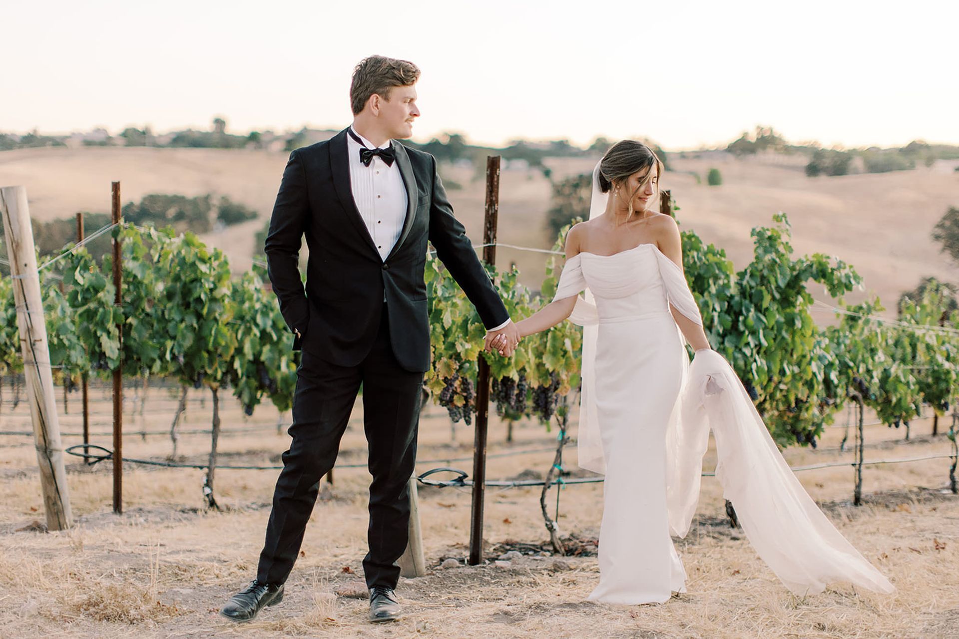 Ella's Vineyard micro wedding weekend venue near Paso Robles on hilltop Creston estate
