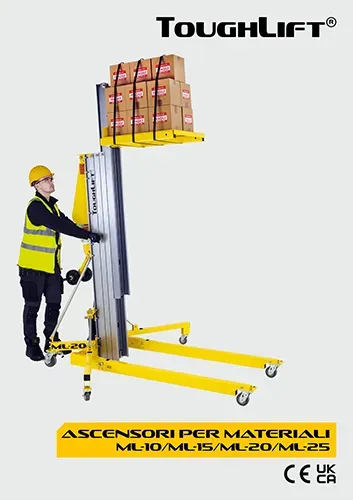 Copertina della brochure sui sollevatori laterali ToughLift.