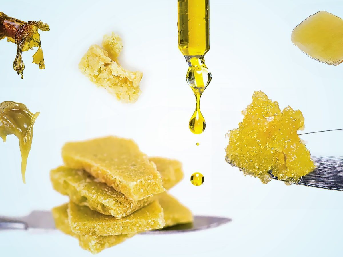 A drop of oil is being poured into a pile of wax.