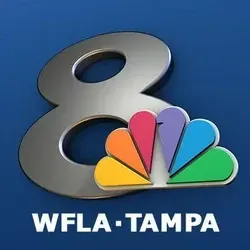 Logo for WFLA-Tampa, NBC affiliate: silver 