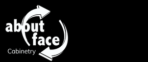White logo on black background; 