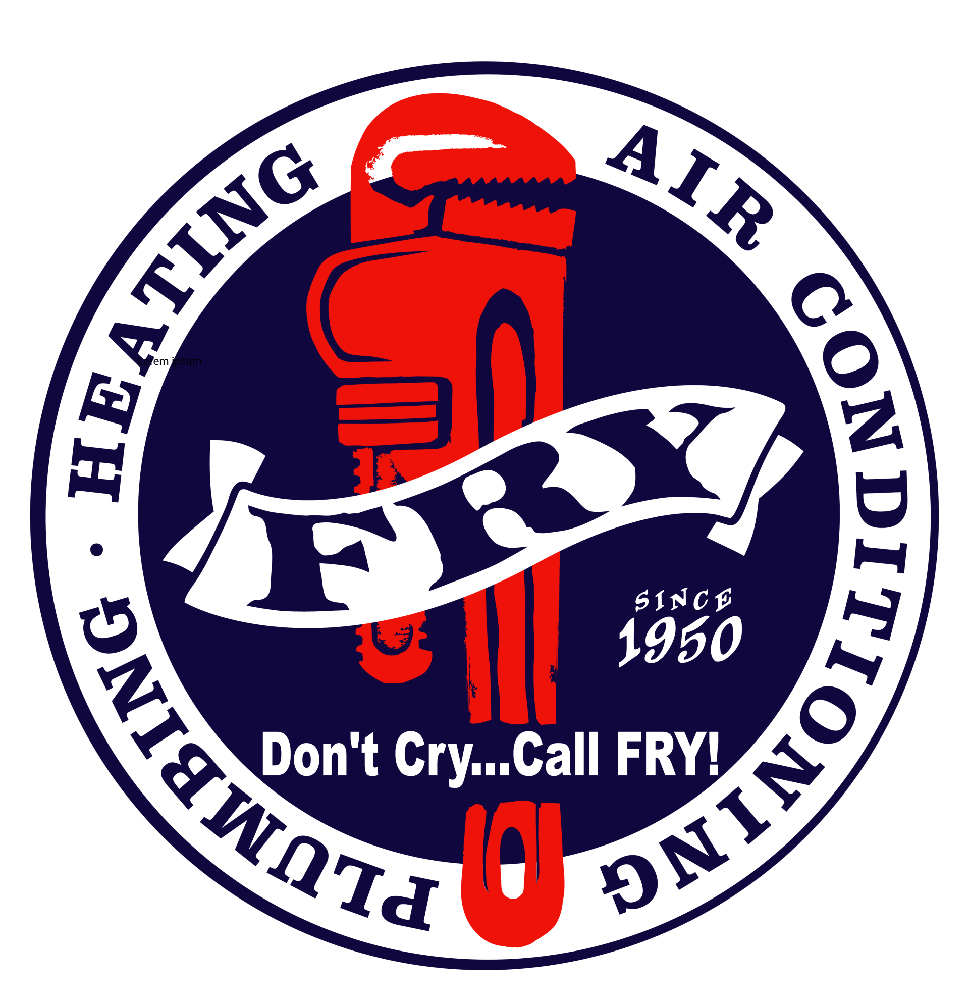 Fry plumbing footer logo