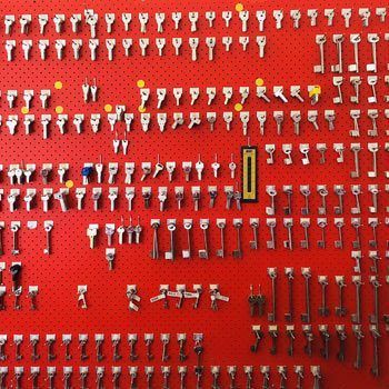 Keys Are Hanging On A Red Wall — Lock It Up Townsville In Aitkenvale, QLD