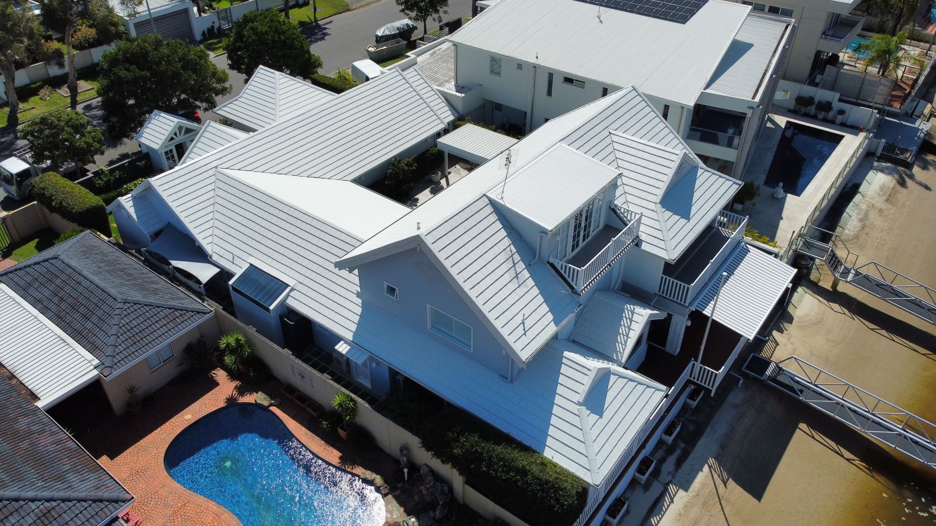 Top View Elegant Roof - Roof Painting in Gold Coast, QLD