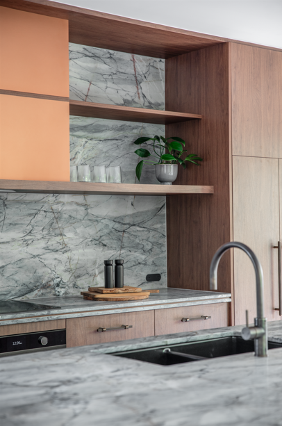 Kitchen With Marble Countertops — Onyx Detailed Joinery in Unanderra, NSW