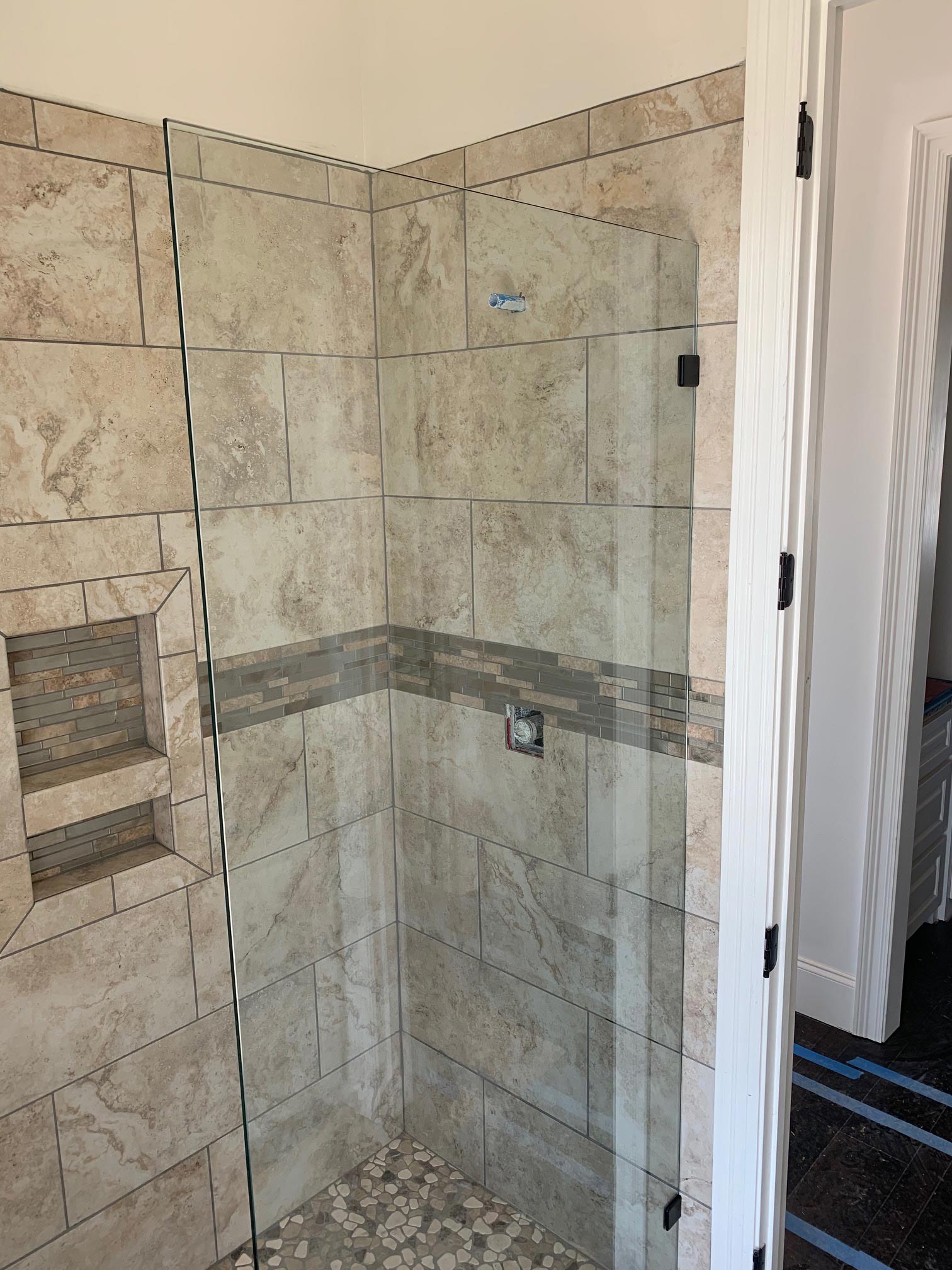 Tiles and Glass on Shower Room — Baker, LA — Baker Glass Works, Inc.