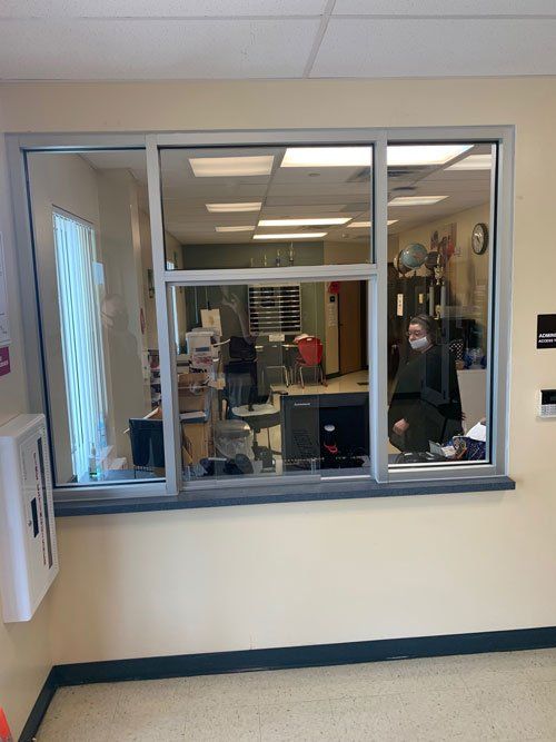 Newly Installed Window Counter — Dundee, IL — Baker Glass Works, Inc.