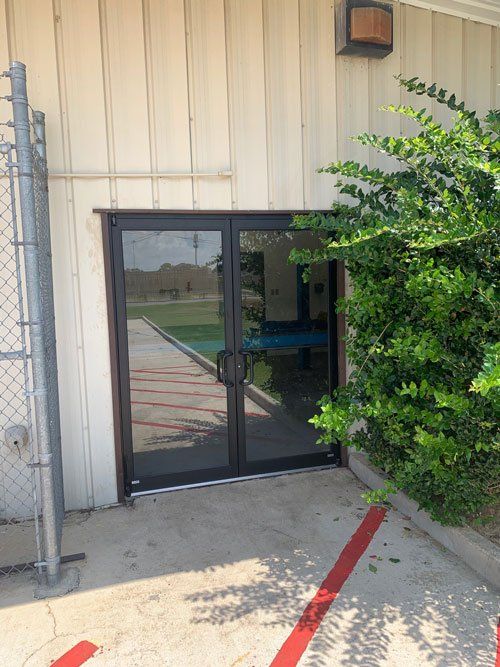 Newly Installed Glass Door — Dundee, IL — Baker Glass Works, Inc.