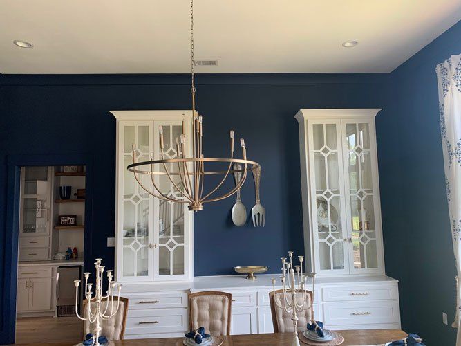 White Kitchen Cabinet — Dundee, IL — Baker Glass Works, Inc.