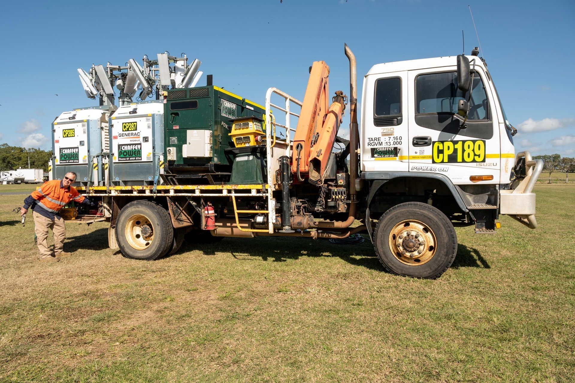 White Truck For Equipment Hire