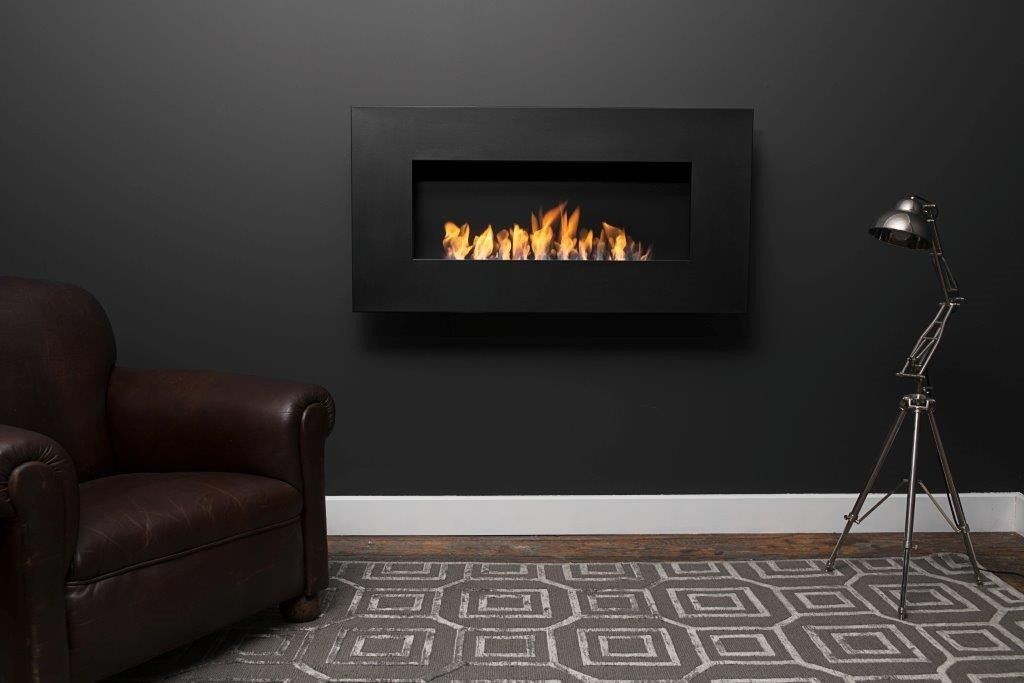 Icon Nero - Wall Mounted Bio Ethanol Fireplace Icon Nero - Wall Mounted Bio Ethanol Fireplace
