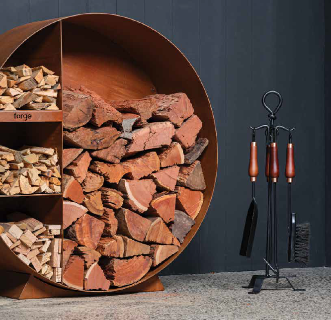 Forge Straight Wall Tiled Hearth