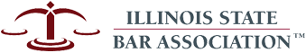 The logo for the illinois state bar association