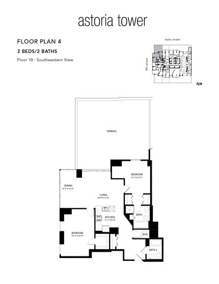 A black and white floor plan of a tower.