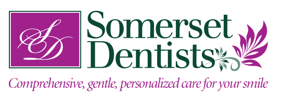 Logo for Somerset Dentists, featuring 