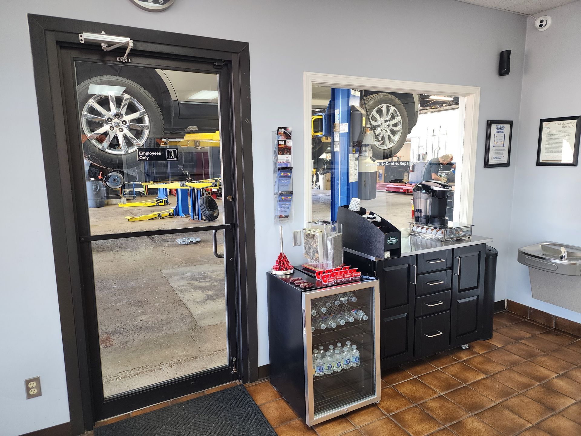 Complimentary Coffee and Water