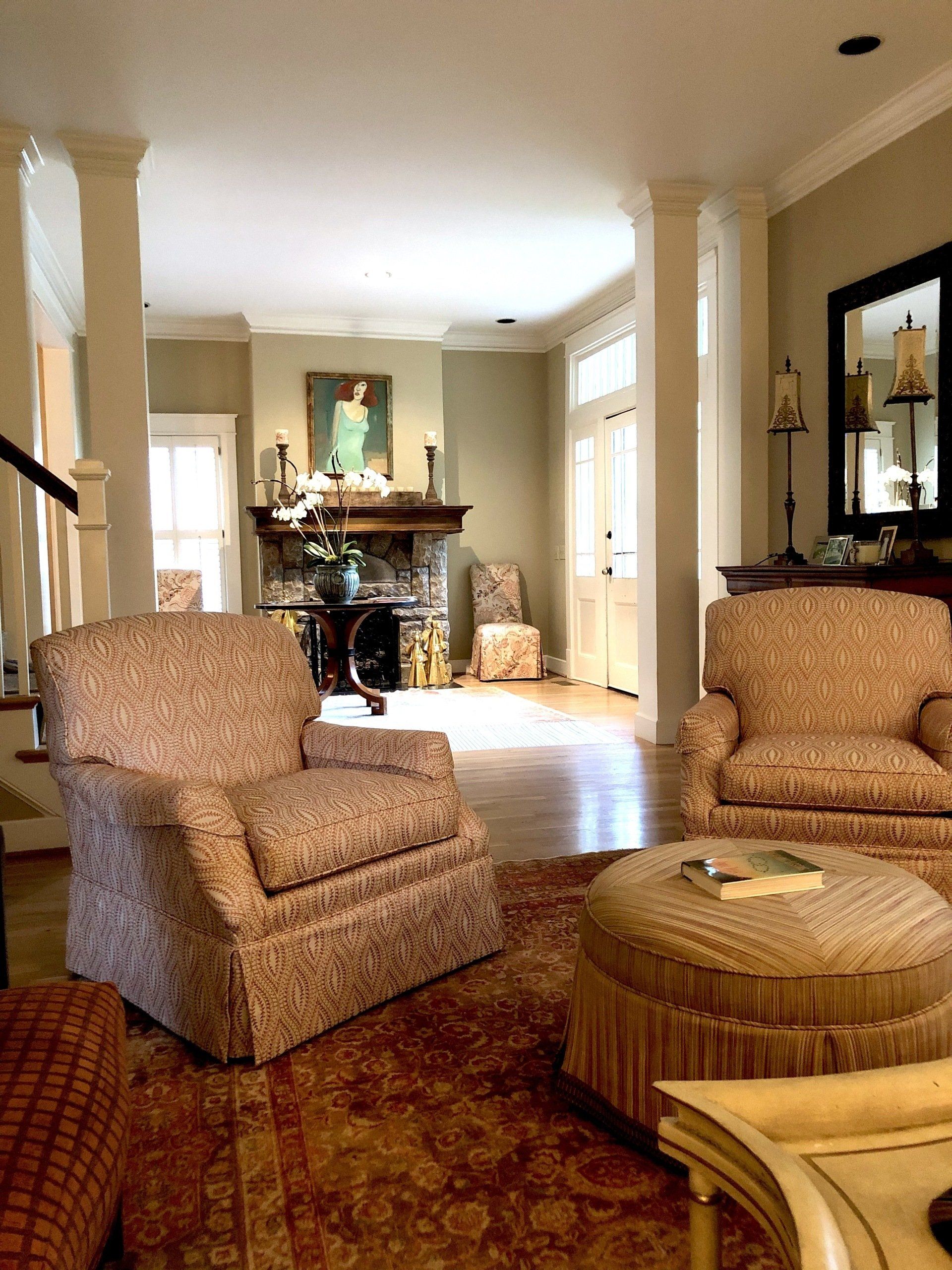 Chair with Skirt - Nashville, TN - John Stevens Upholstery