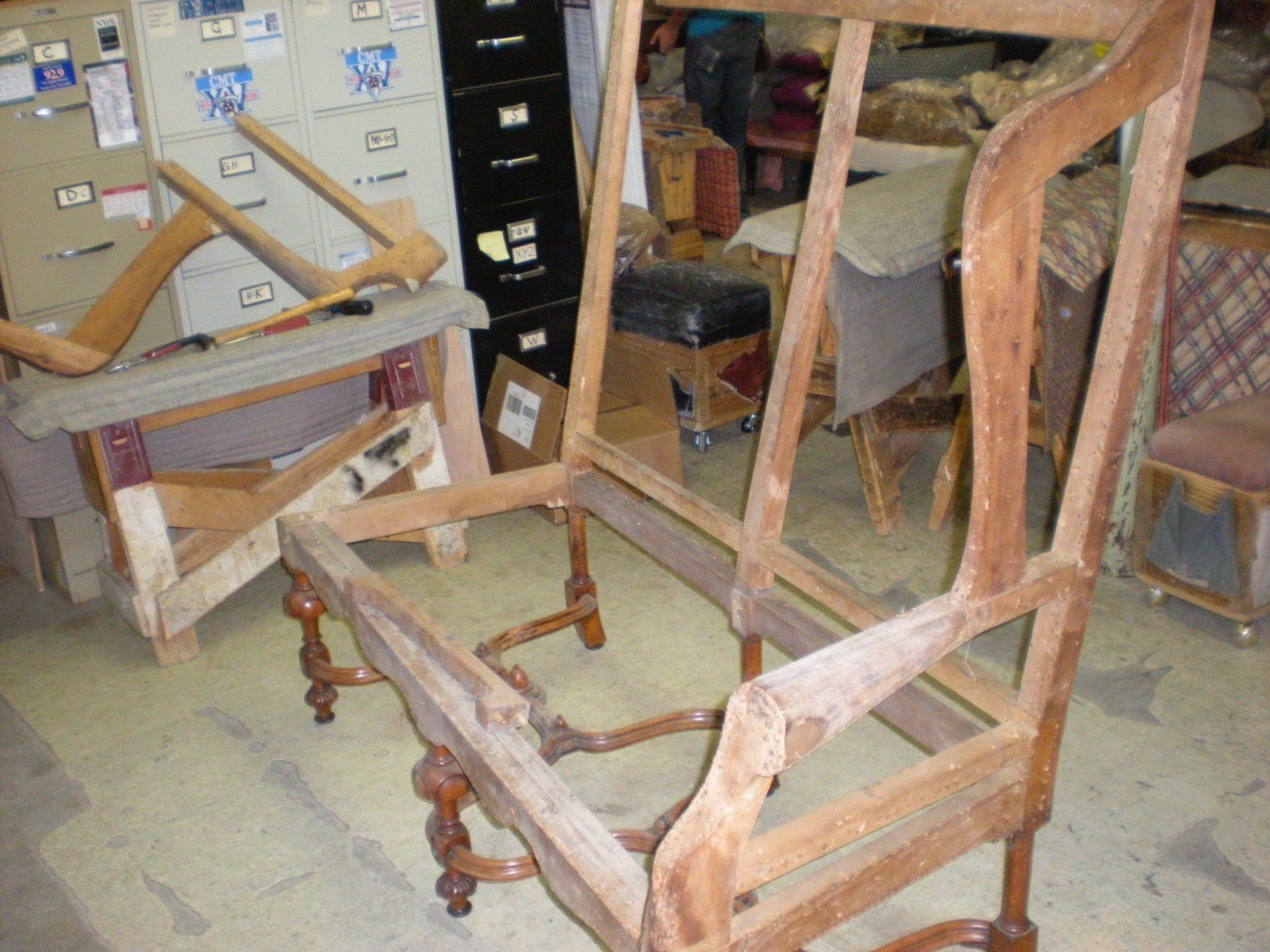 Antique Furniture Restoration Before - Nashville, TN - John Stevens Upholstery