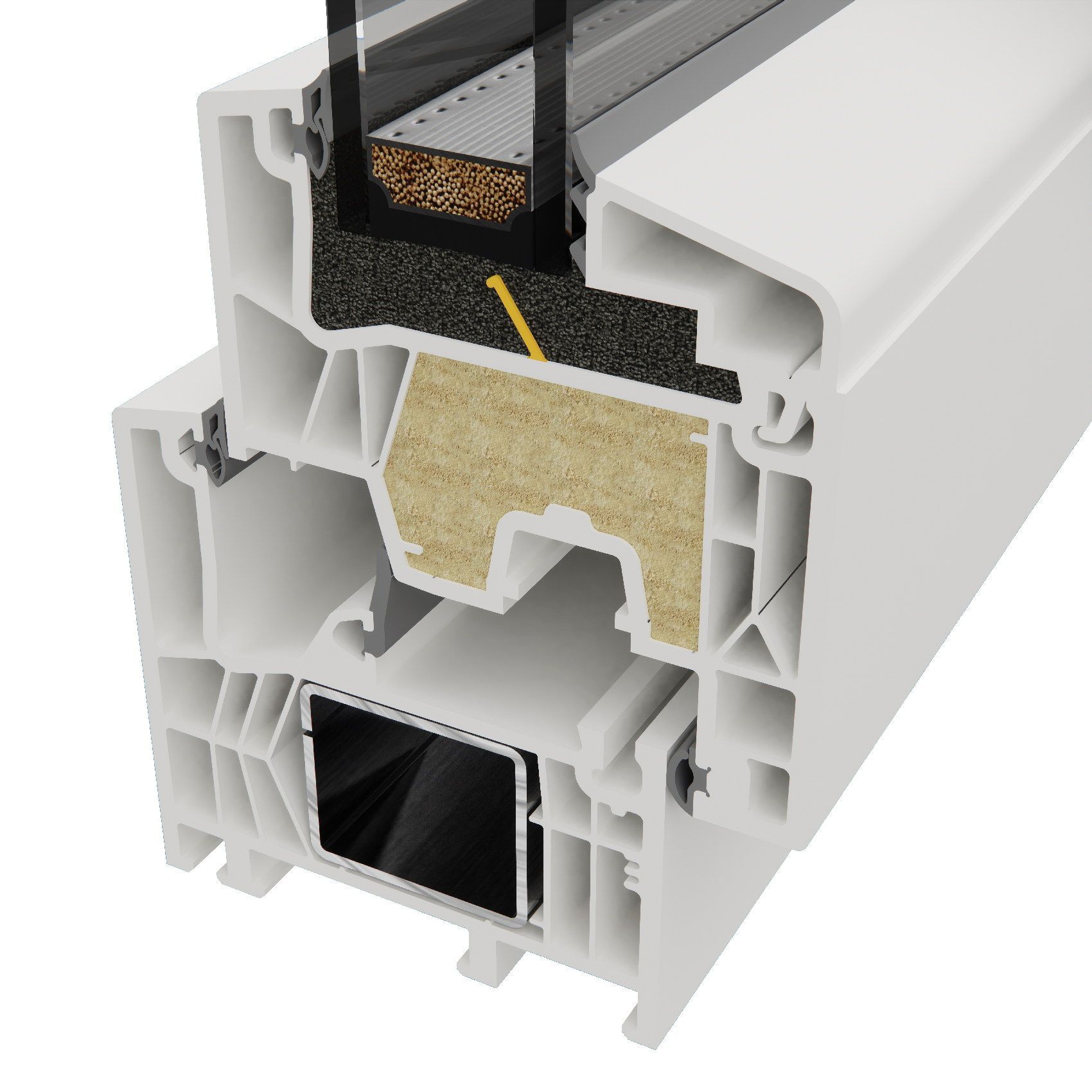 particolare Infissi PVC Win UP Roma