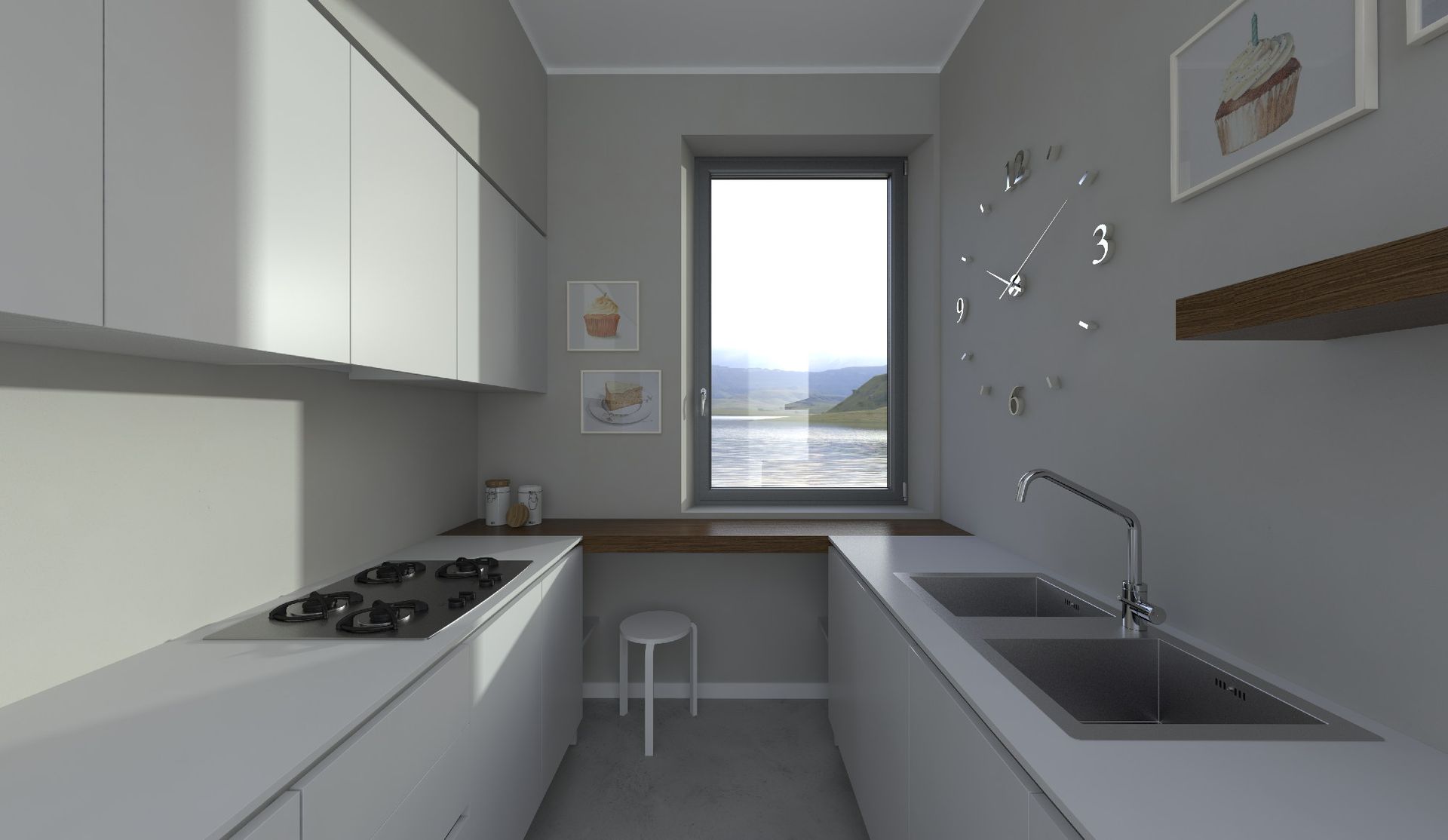 installazione cucina infissi alluminio Korus Roma Original stondato