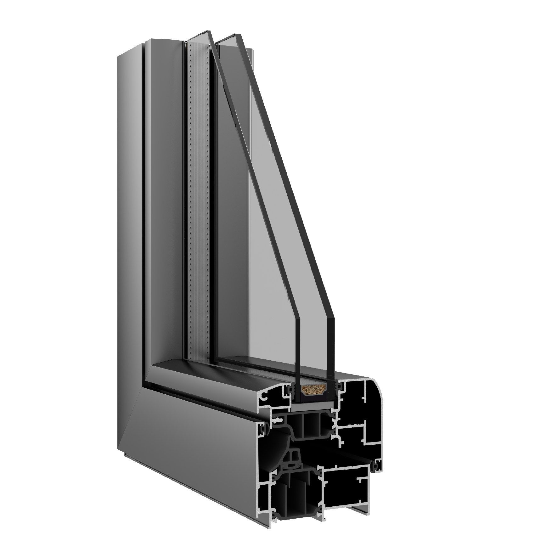 doppio vetro infissi alluminio Korus Roma Original stondato