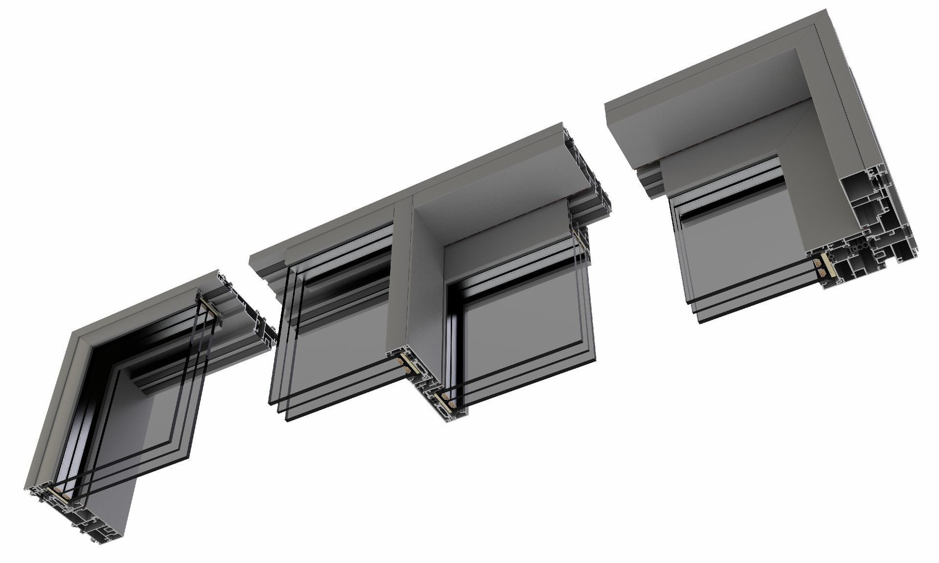 posa in opera Infissi scorrevoli in alluminio Lorus AIR SLIDE Roma