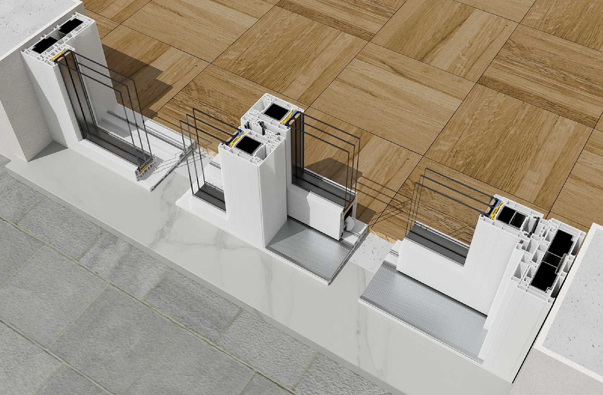 preventivi Infissi scorrevoli PVC Korus 2RB Solution