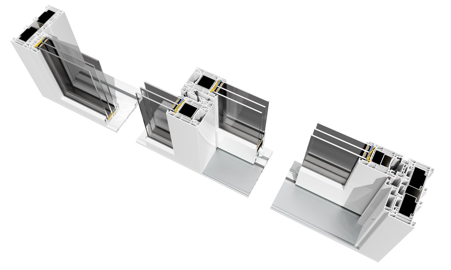 posa in opera Infissi scorrevoli PVC Korus 2RB Solution