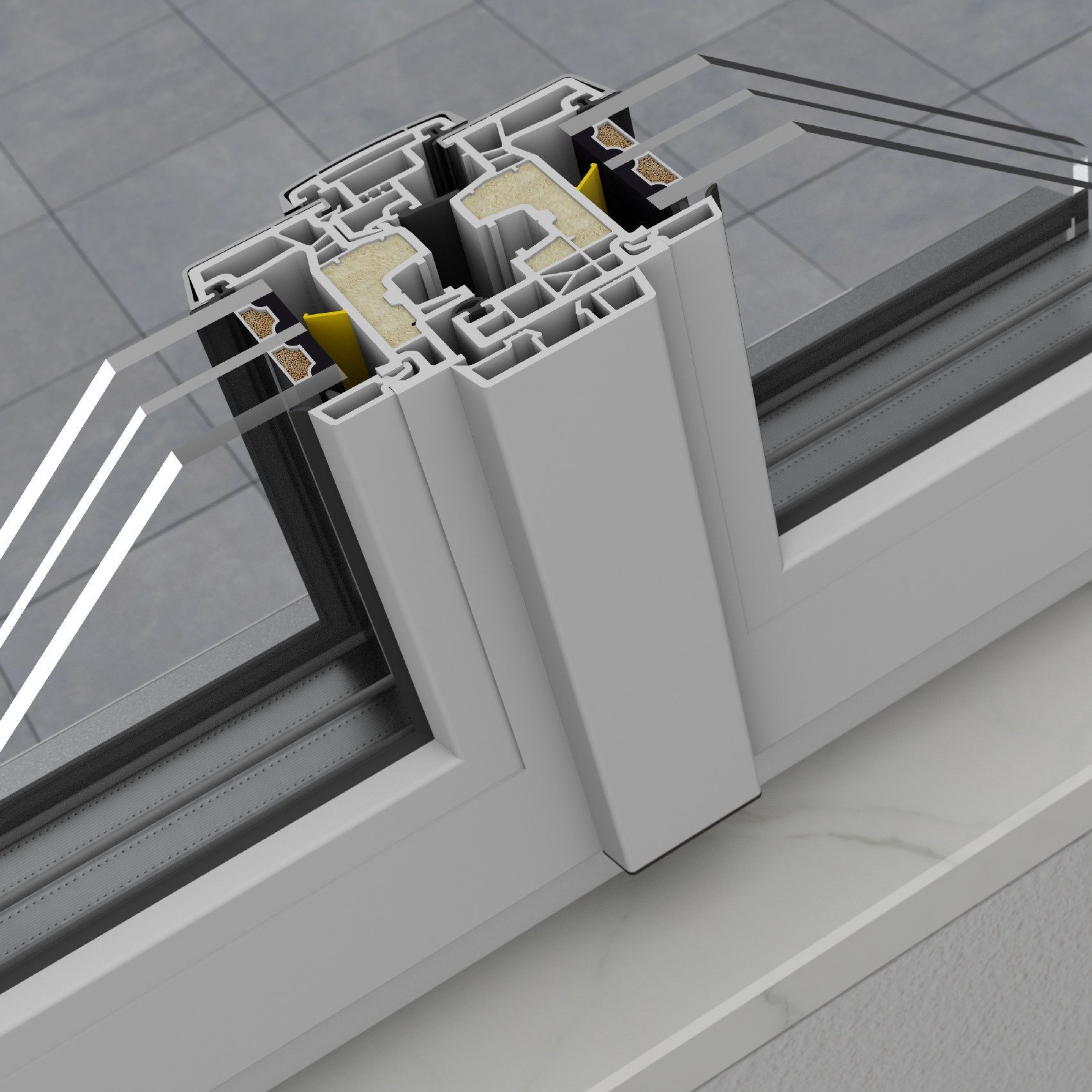triplo vetro Korus Infissi PVC e alluminio LUMENK Roma